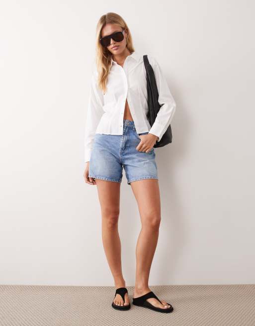 Mango Teen cinched waist shirt in white, 2 of 4