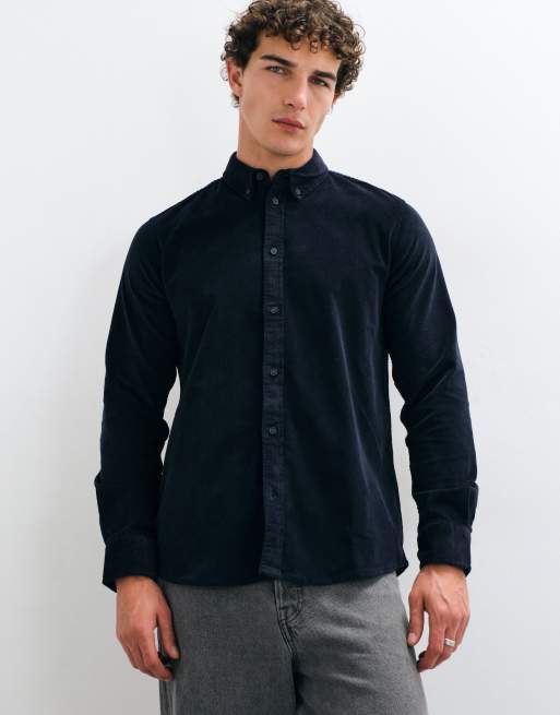Mango Teen classic shirt in navy, 3 of 5