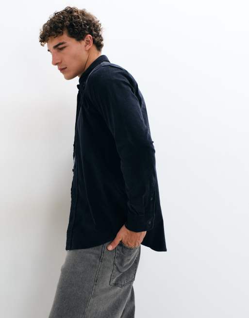 Mango Teen classic shirt in navy, 4 of 5