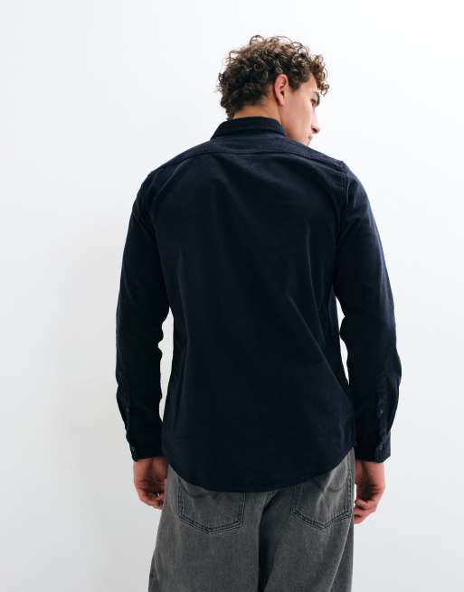Mango Teen classic shirt in navy, 5 of 5