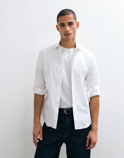 Mango Teen classic shirt in white, 2 of 5