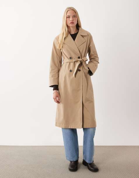 Mango Teen classic trench coat in beige - view 1