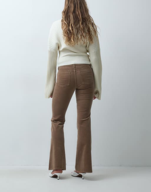 Mango Teen cord flared jean in camel, 3 of 5