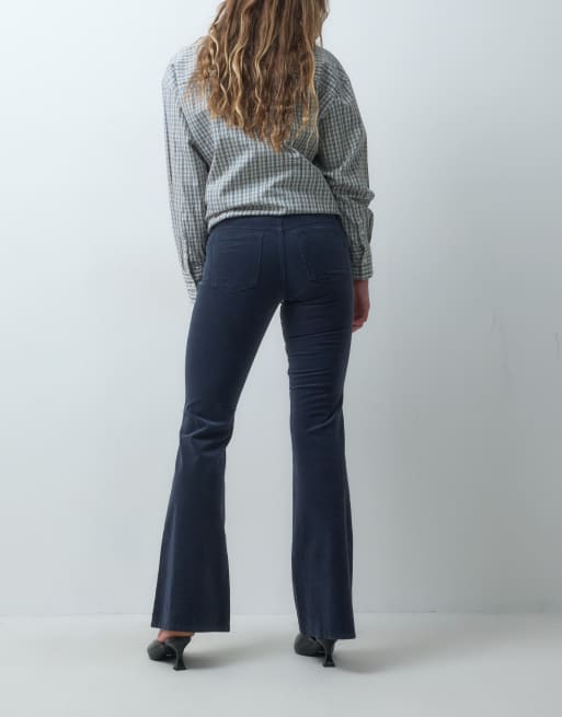 Mango Teen cord flared jean in navy, 3 of 5