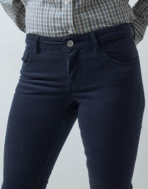 Mango Teen cord flared jean in navy, 4 of 5