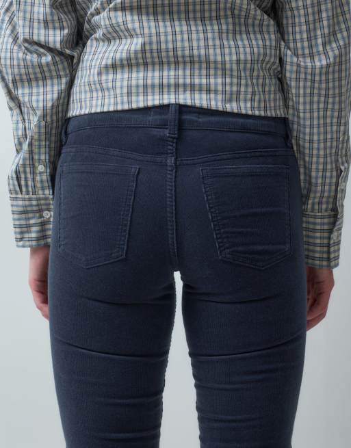 Mango Teen cord flared jean in navy, 5 of 5