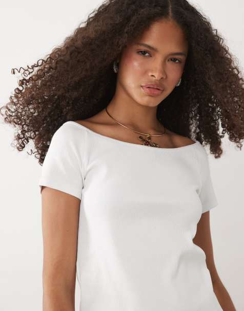 Mango Teen cotton rich scoop neck t-shirt in white