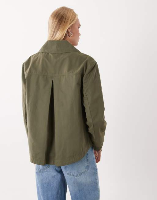 Mango Teen cropped trench in khaki, 4 of 4