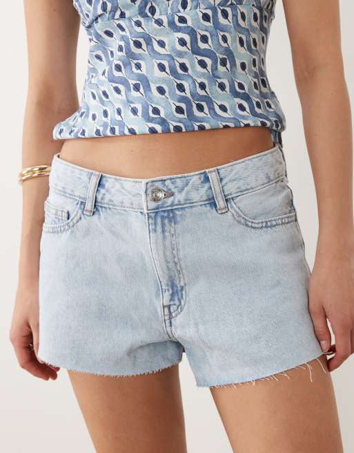 Mango - Teen - Denim microshort van 100% katoen in gebleekte wassing, 4 van 5