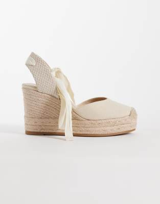  Teen espadrille wedge in cream