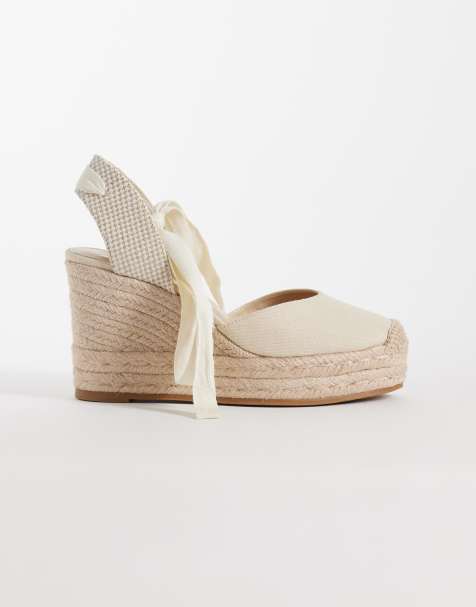 Mango - Teen - Espadrilles compensées - Crème - view 1
