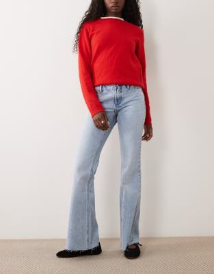 Mango Teen Flared Jean In Blue