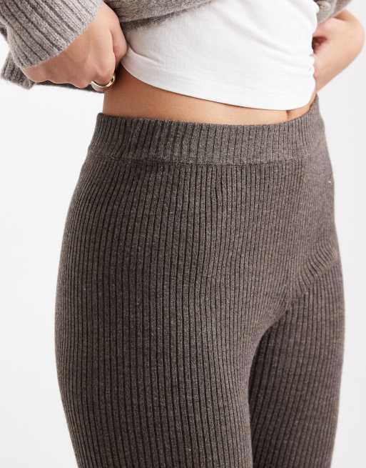 Mango Teen flared leggings in brown, 4 of 5