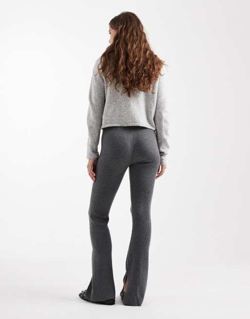 Mango Teen flared leggings in grey , 3 of 5