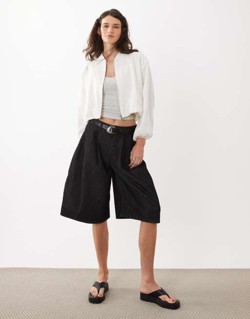 Mango - Teen - Giacca bomber in misto lino bianco, 2 di 4