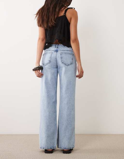 Mango Teen - Jean large - Bleu clair, 3 de 5
