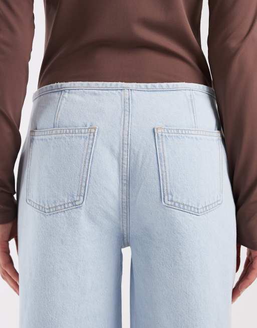 Mango - Teen - Jean large en coton à taille nouée - Bleu clair, 5 de 5