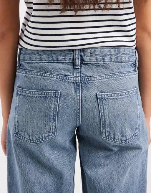 Mango - Teen - Jeans dritti azzurri con spacco sul fondo, 5 di 5