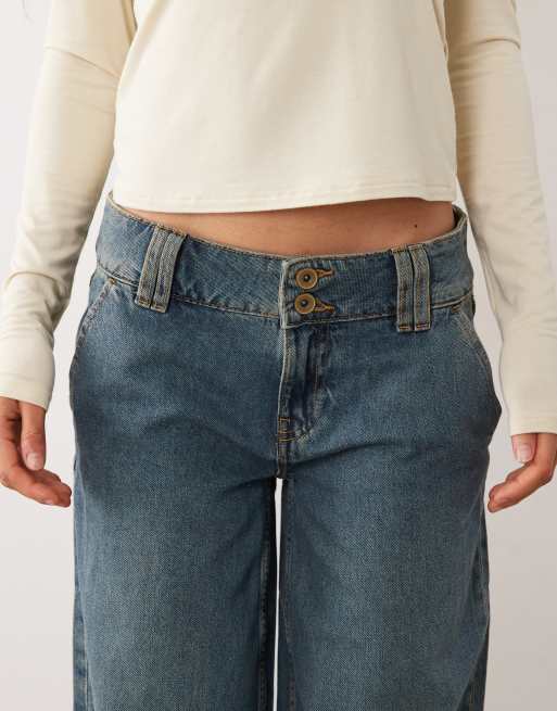 Mango Teen jeans risvoltati blu scuro, 5 di 5