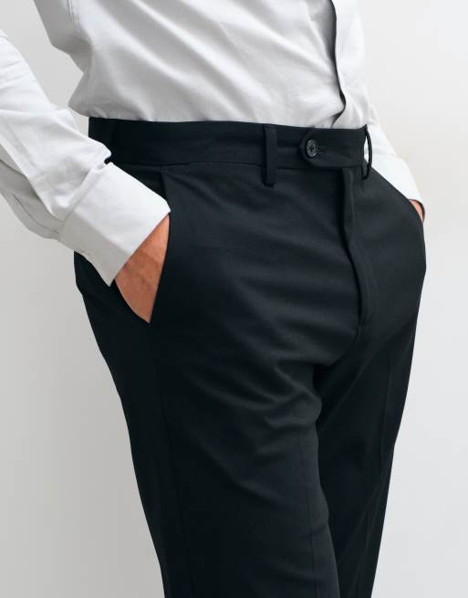Mango Teen Jorge tailored straight trouser co-ord in black, 2 of 5