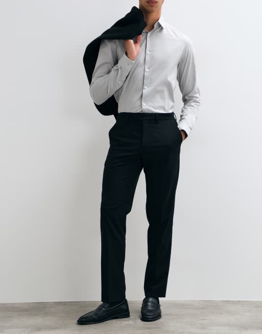 Mango Teen Jorge tailored straight trouser co-ord in black, 3 of 5