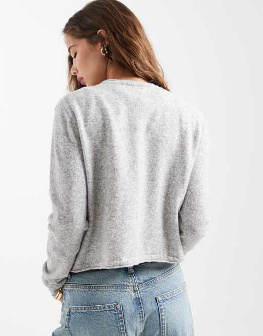 Mango Teen knit cardigan in gray , 4 of 4