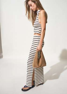 Mango Teen knit maxi skirt in beige - part of a set beige 8890₽