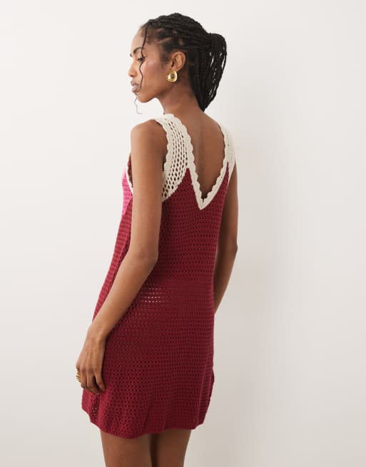 Mango Teen knit mini dress in multi, 4 of 4