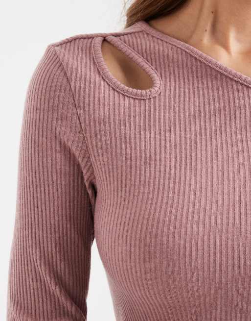 Mango Teen knitted maxi dress in pink, 4 of 4