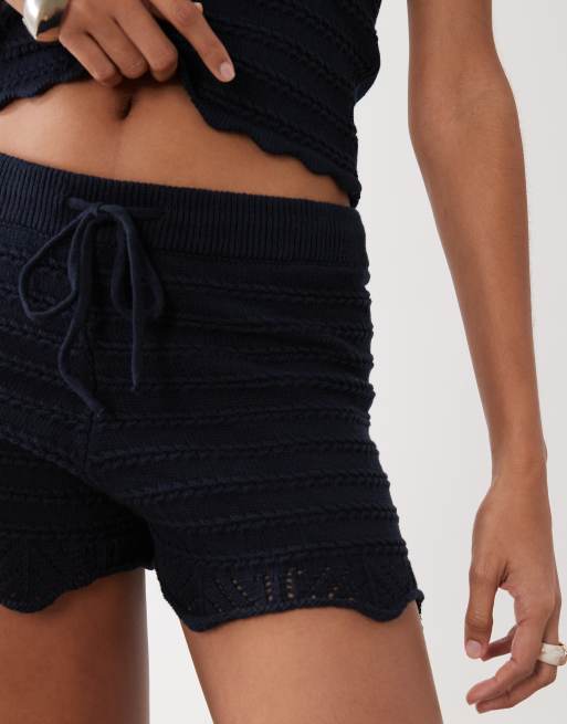 Mango Teen knitted short in navy, 3 of 5