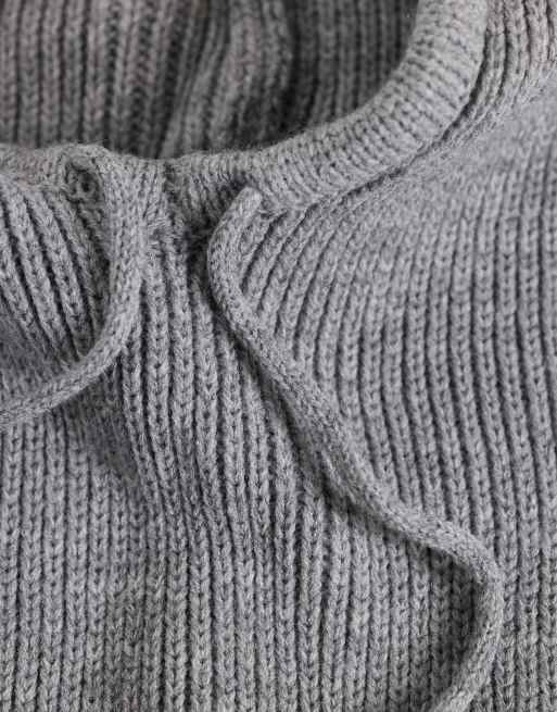 Mango Teen knitted snood in gray, 2 of 3