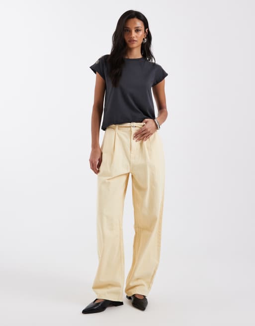 Mango - Teen - Koksgrå baby-T-shirt med solskinsbroderi i 100% bomuld, 3 af 4