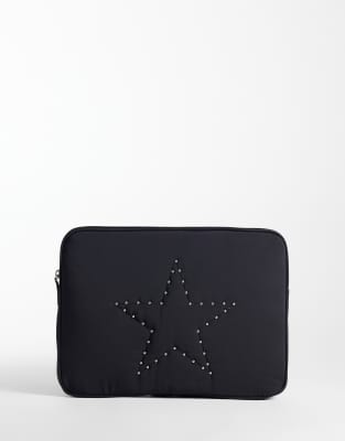 Mango Teen Laptop Case With Star Detail In Black
