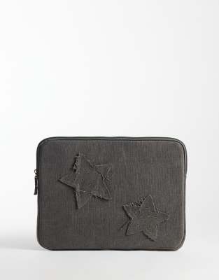Mango Teen Laptop Case With Star Detail In Gray