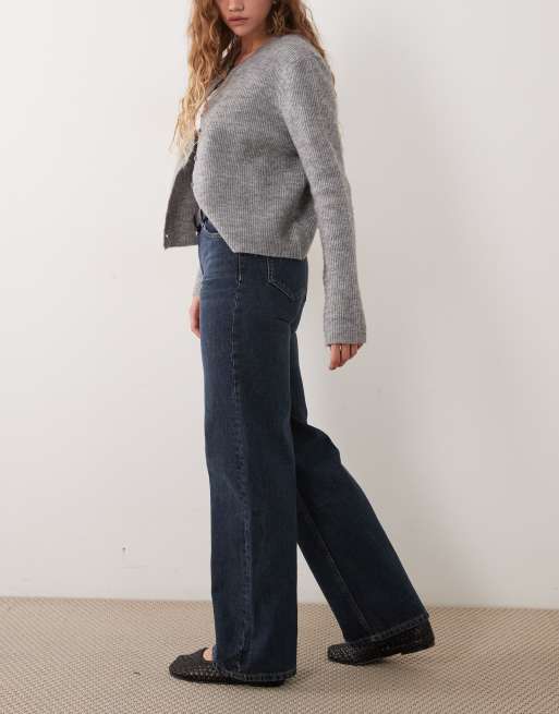 Mango Teen low rise straight jean in dark blue, 2 of 5