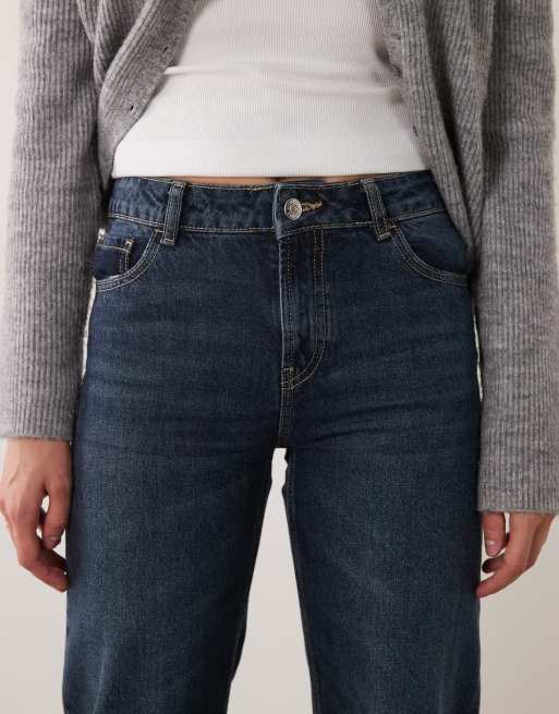 Mango Teen low rise straight jean in dark blue, 4 of 5