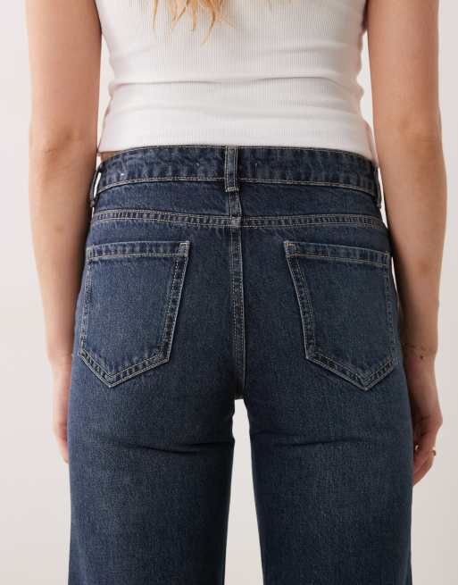 Mango Teen low rise straight jean in dark blue, 5 of 5
