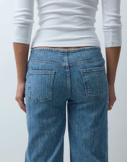 Mango Teen low rise straight jean in light blue, 5 of 5