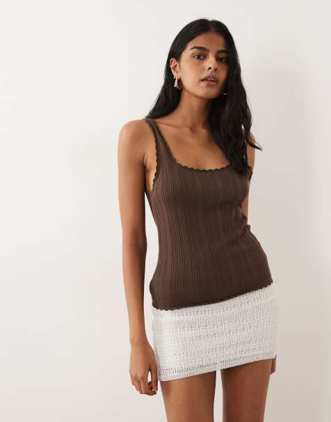 Mango - Teen - Minigonna in maglia bianca - view 1