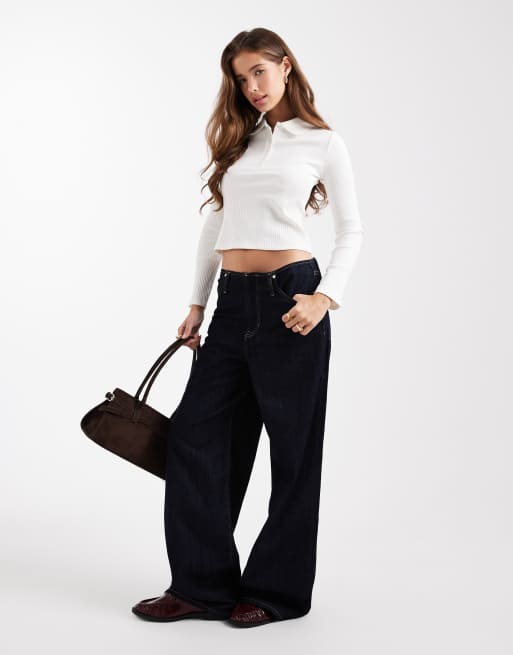 Mango – Teen – Oberteil in Ecru mit Kragendetail , 2 von 4