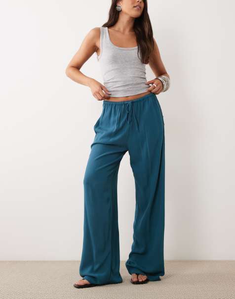 Mango Teen - Pantalon ornementé - Bleu - view 1