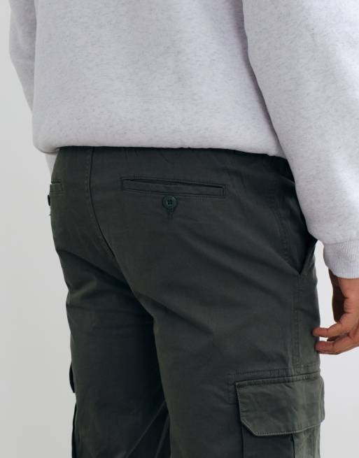 Mango Teen pantaloni cargo dritti verdi, 5 di 5