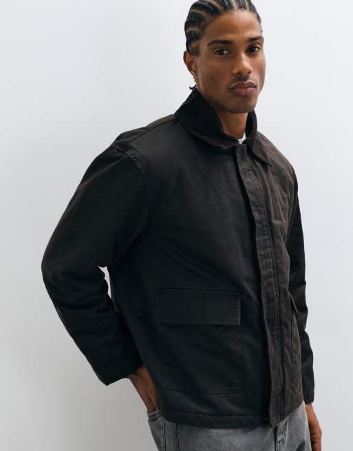Mango Teen parka enduit de cire marron, 5 de 5
