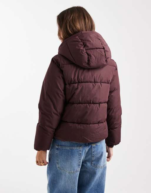 Mango Teen puffer coat in fig , 4 of 4