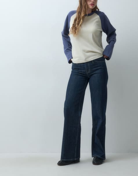 Mango Teen raka jeans i indigo - view 1