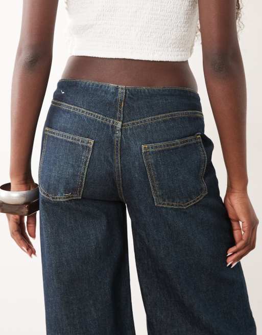 Mango Teen raka jeans i mellanblå tvätt, 4 av 5
