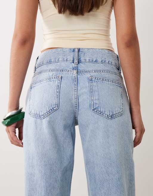 Mango Teen raka jeans i stentvättad tvätt, 5 av 5