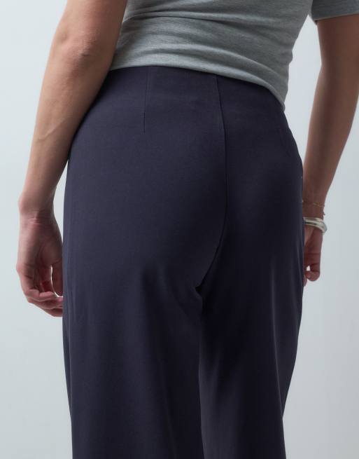 Mango Teen rechte broek in marineblauw, 5 van 5