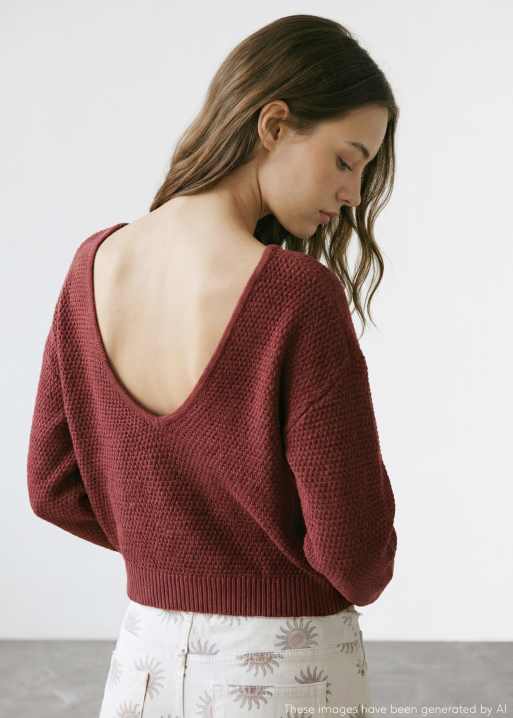 Mango – Teen – Różowy dzianinowy top z odsłoniętymi ramionami, 4 z 4