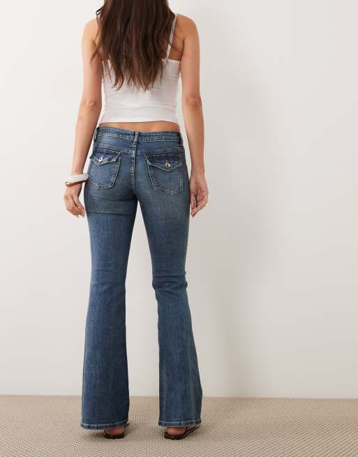 Mango – Teen – Schlagjeans in Dunkelblau, 3 von 5